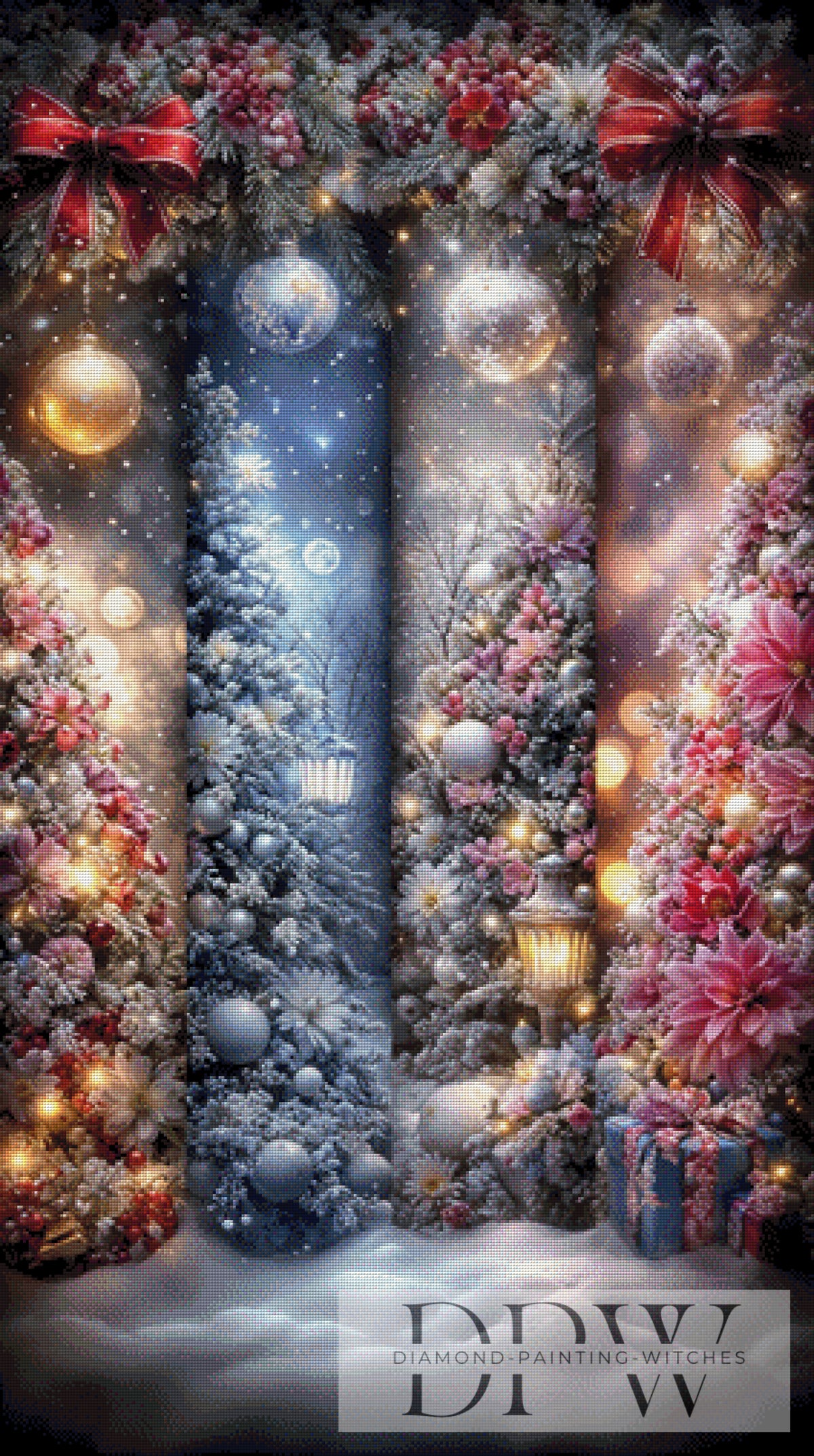 Pine trees by ellufija with 260 colors