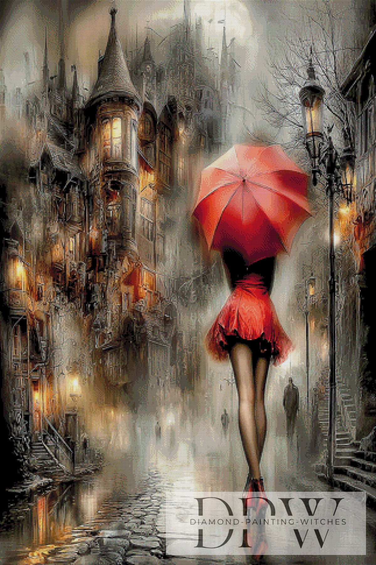 The Red Umbrella by Catill with 210 colors