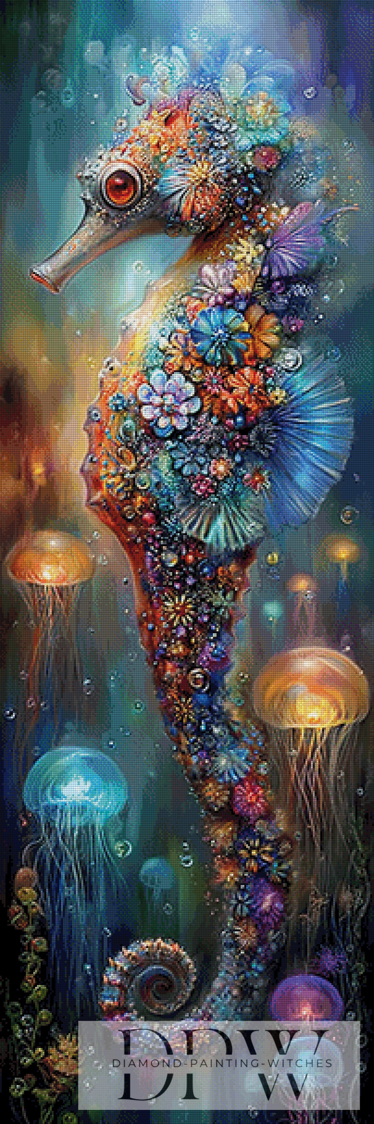 Blossom Seahorse by Catill with 350 colors