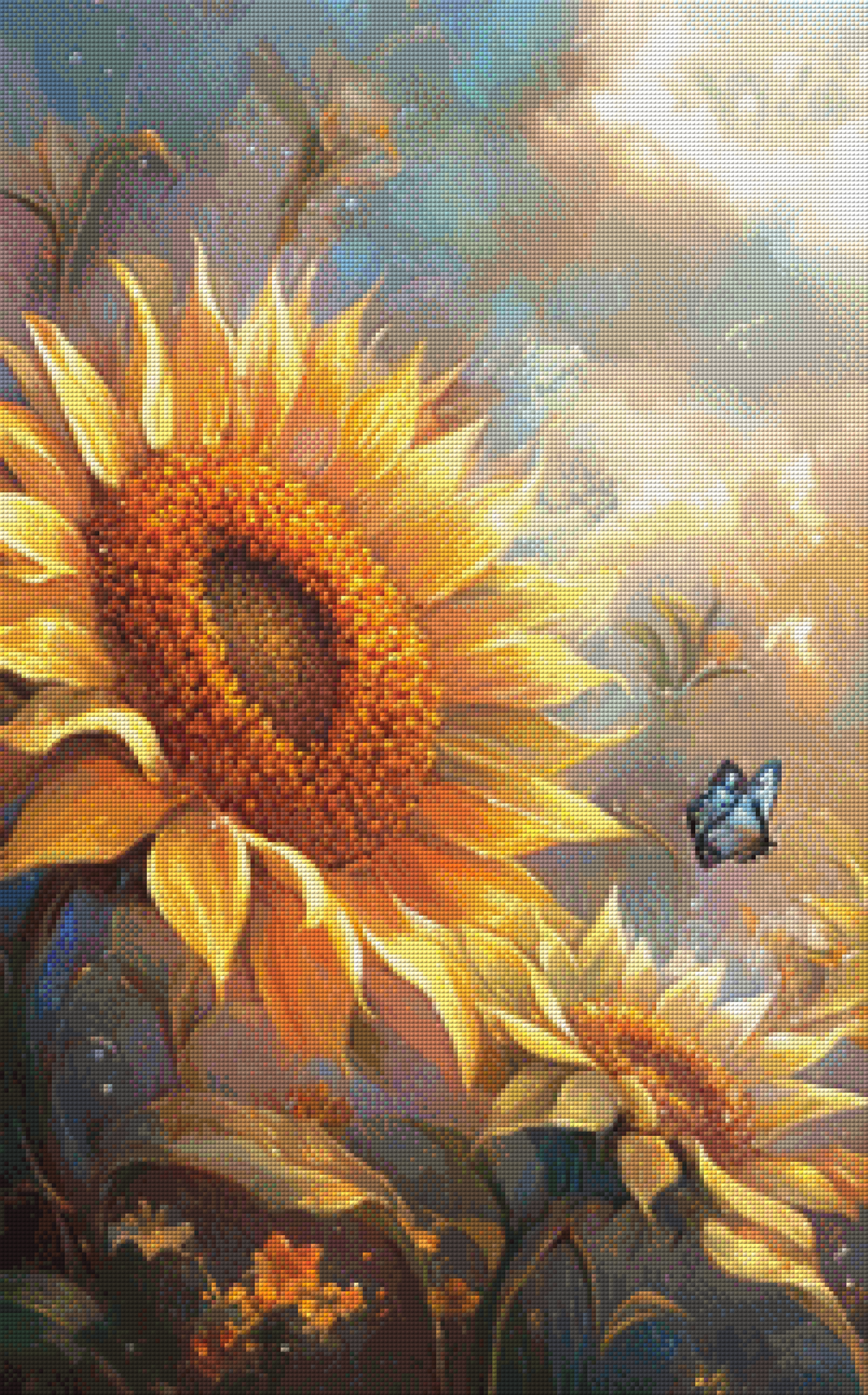 3-Teiler Sunflower Field by ellufija