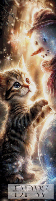 Die Katze und der Schneemann by ellufija mit 210 Farben