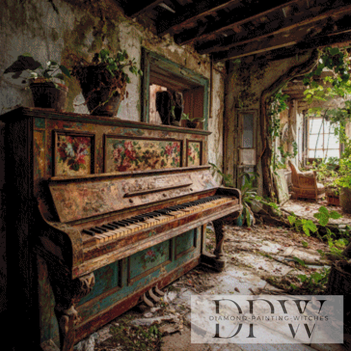 Lost Piano by ellufija with 180 colors