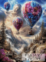 Balloon ride into the countryside by Elly_A.I with 260 colors