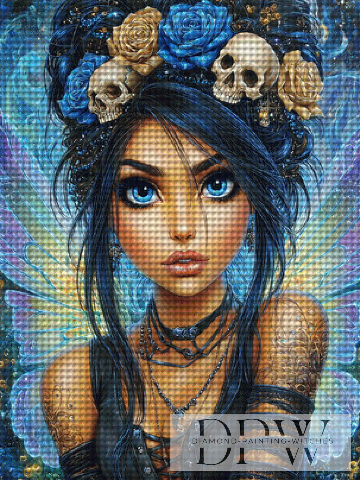 Dark fairy by Elly_A.I. with 240 colors