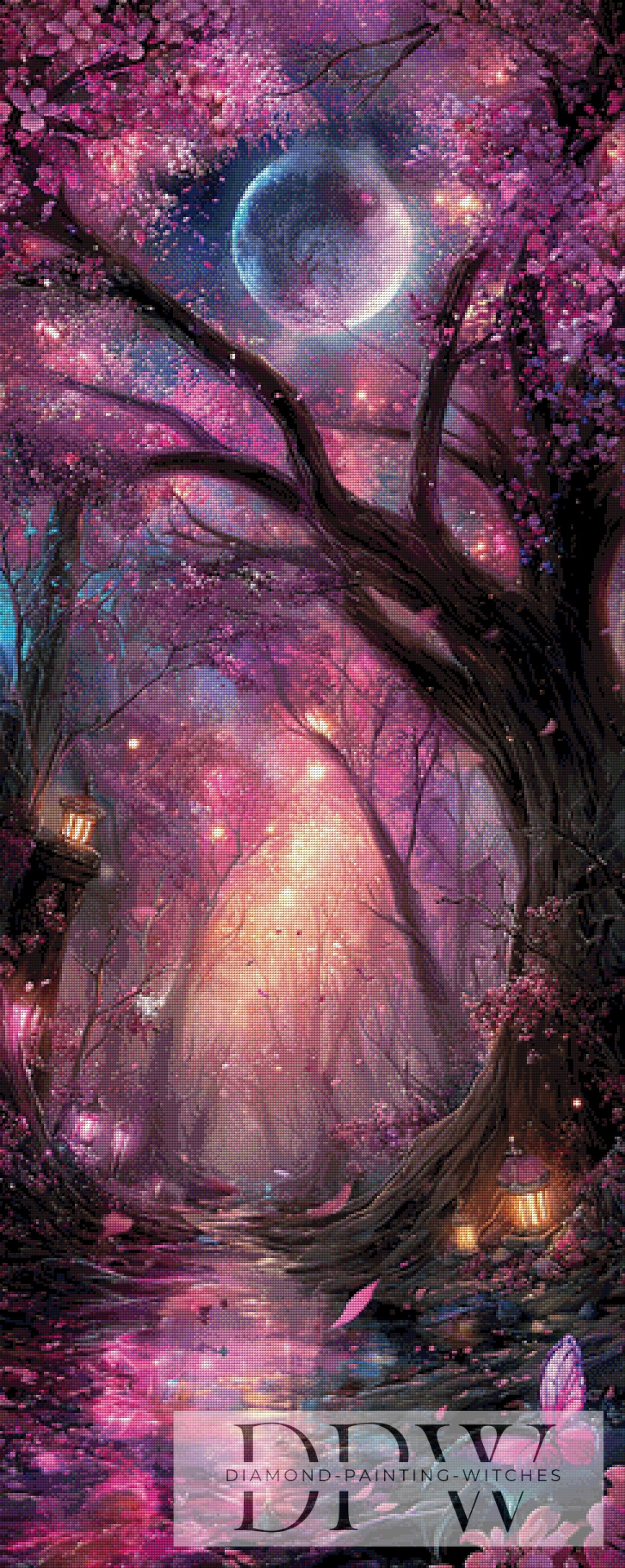 Pink night by Elly_A.I. with 220 colors
