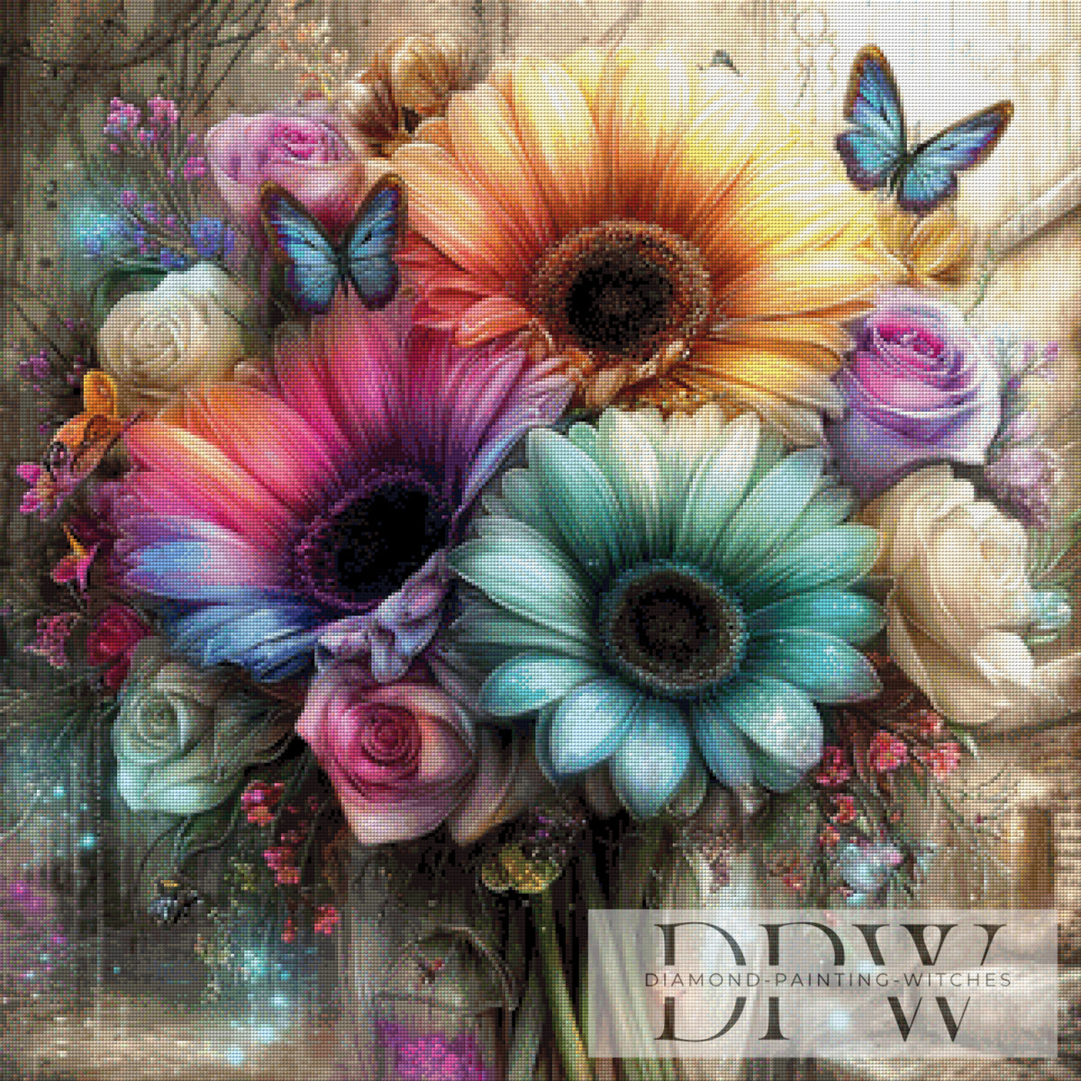 Traumhafte Blumen by Elly_A.I. mit 300 Farben