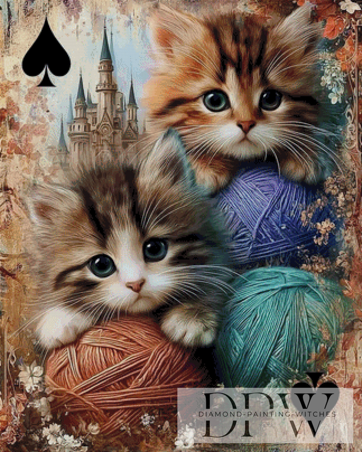 Spielkarte Katzen by Elly_A.I. mit 215 Farben