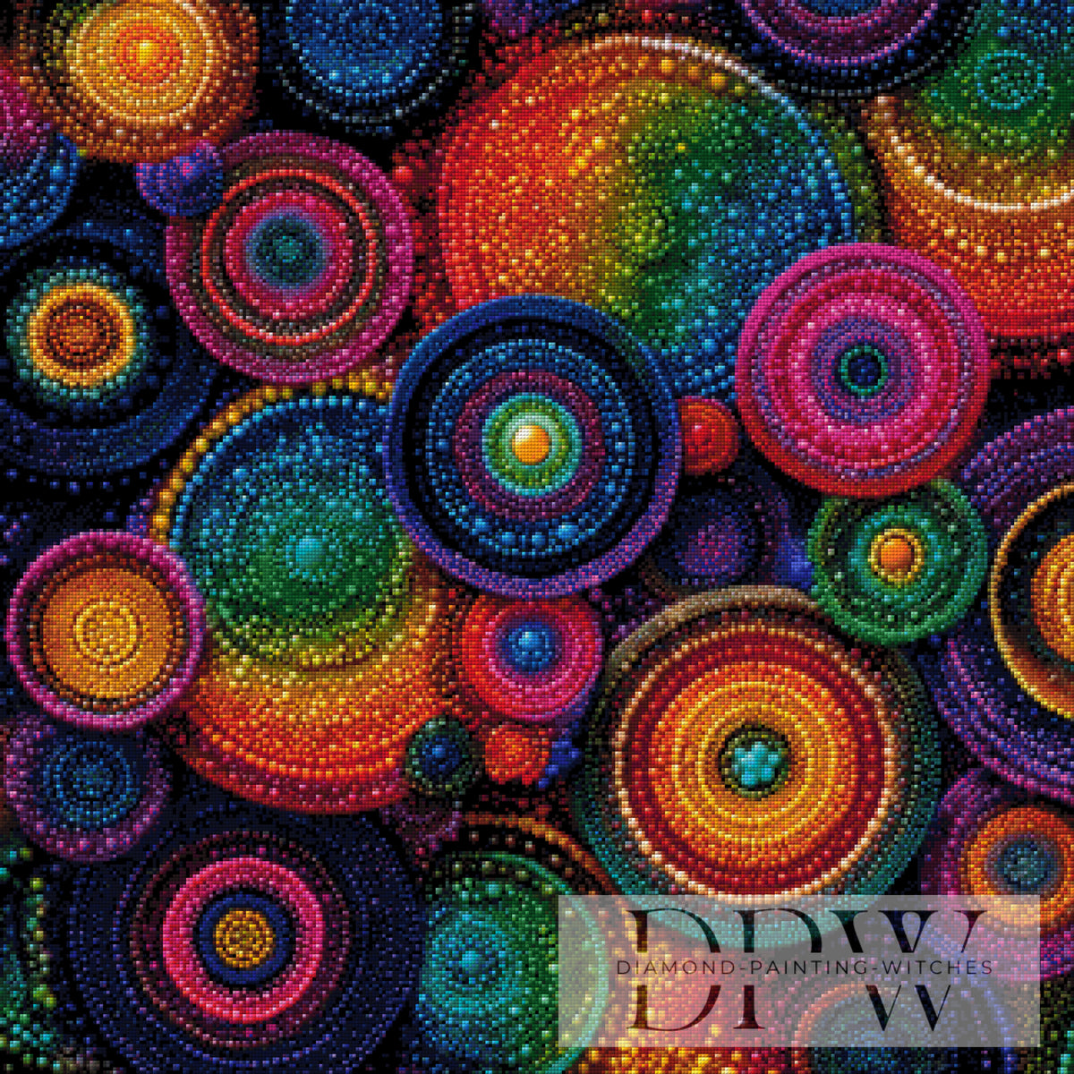 Where colors pulsate by theA.art with 300 colors