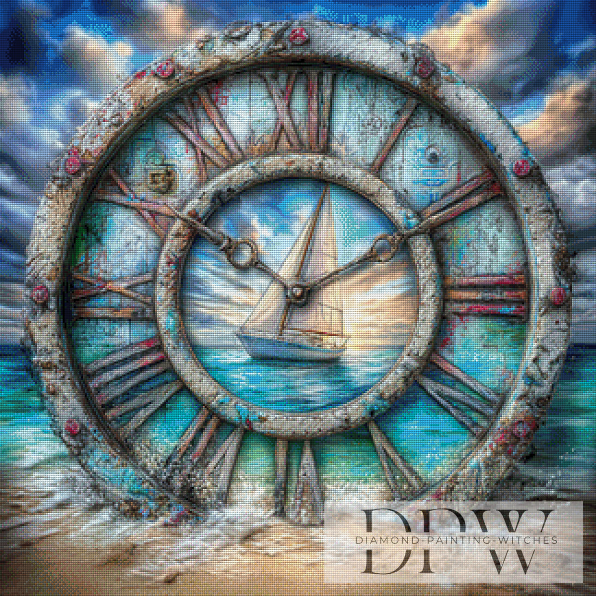 The ship's clock by CreatiVart with 240 colors