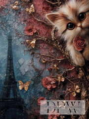 Die kleine Katze in Paris by Elly_A.I. mit 140 Farben