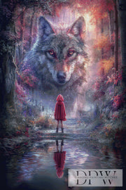 Das Mädchen und der Wolf by ellufija mit 180 Farben