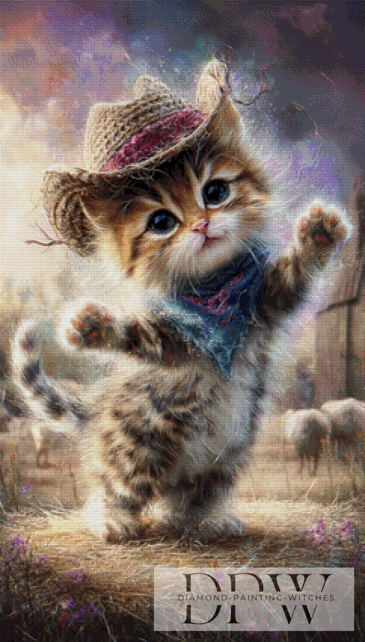 Cowboy Cat by ellufija with 180 colors