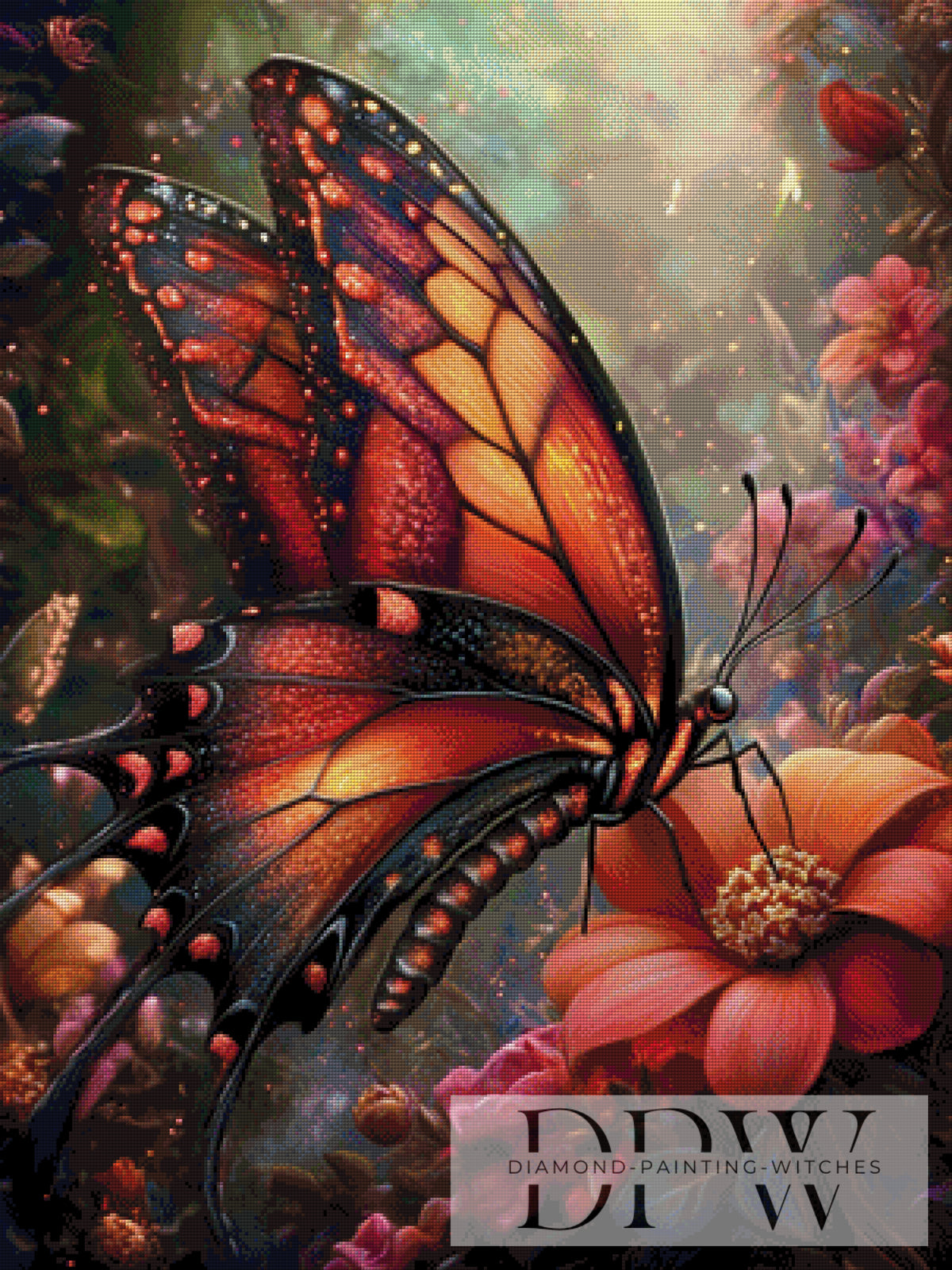 Scarlet Moth by Sweet_Loco_AI with 240 colors