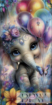 The Party Elephant by Elly_A.I. with 300 colors