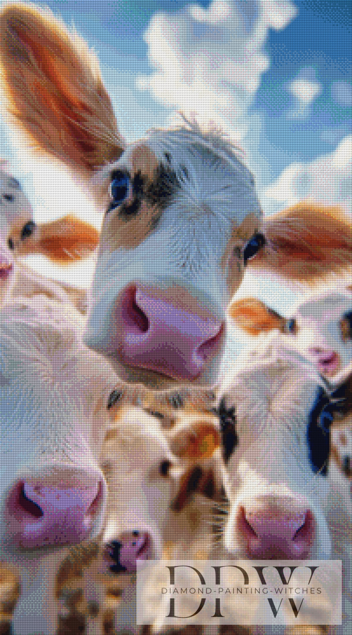 Curious Calves by theA.art with 190 colors