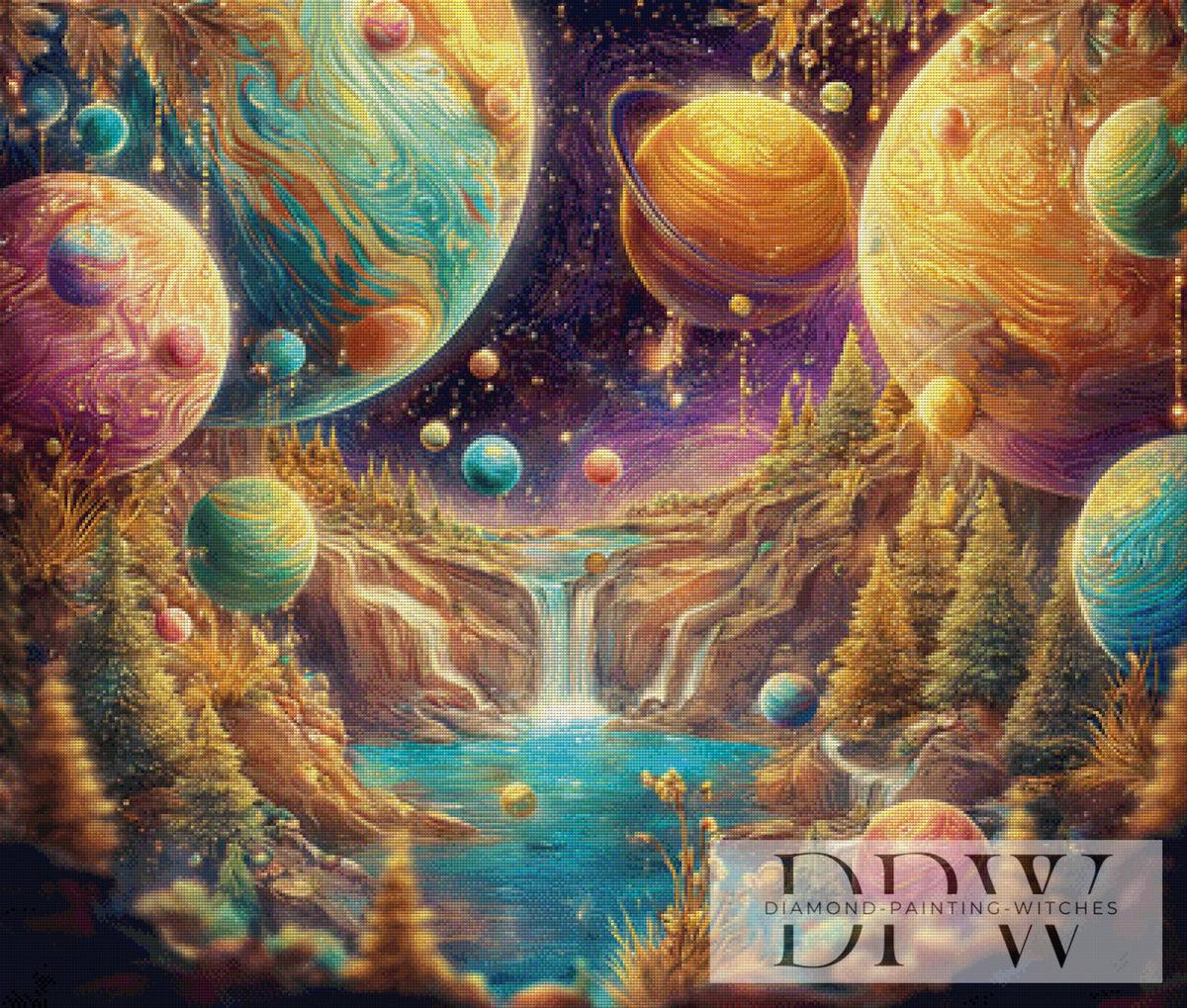 Surreal Symphony by Lisa Morgan with 260 colors