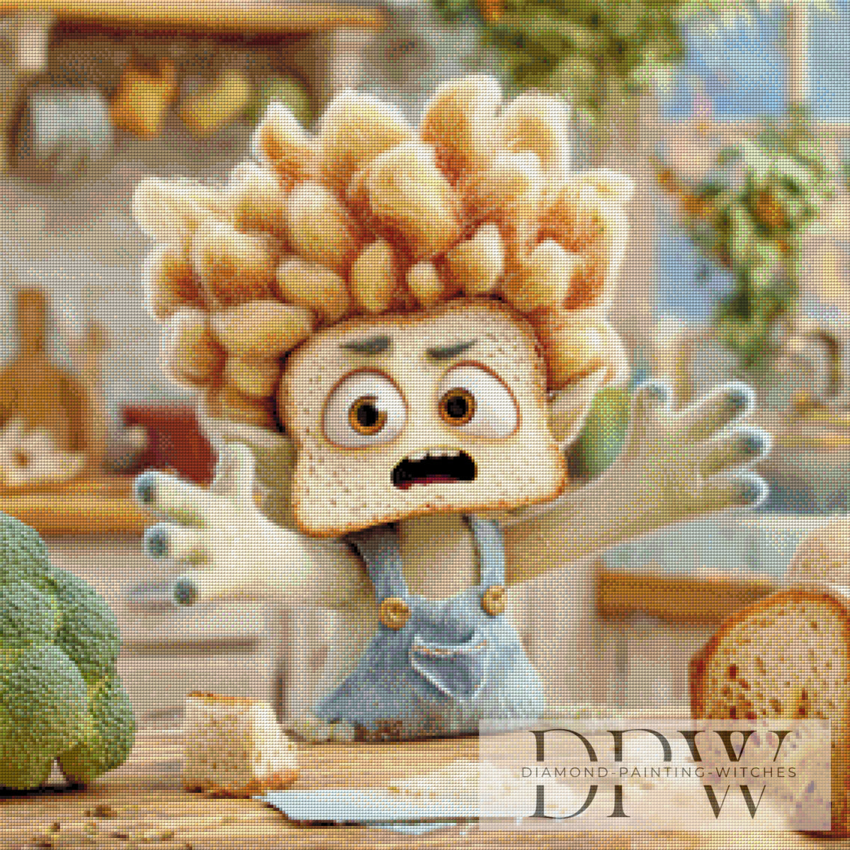 Curly Brotpanic by Lisa Morgan mit 180 Farben
