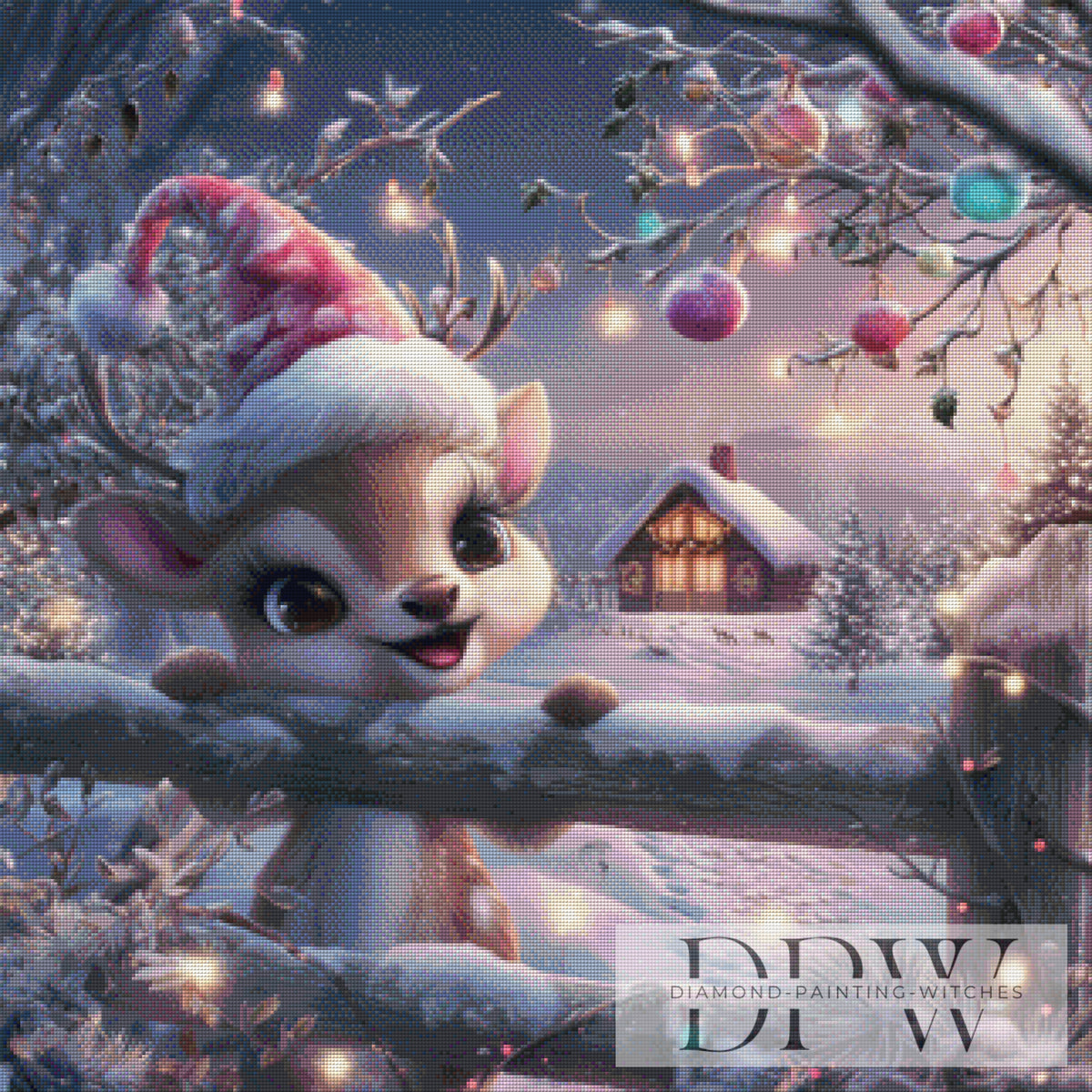 Wintry Fawn by Lisa Morgan with 175 colors