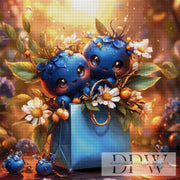 Blueberry by Lisa Morgan with 280 colors