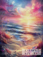 Herzstrand by ellufija mit 230 Farben DWP-4574