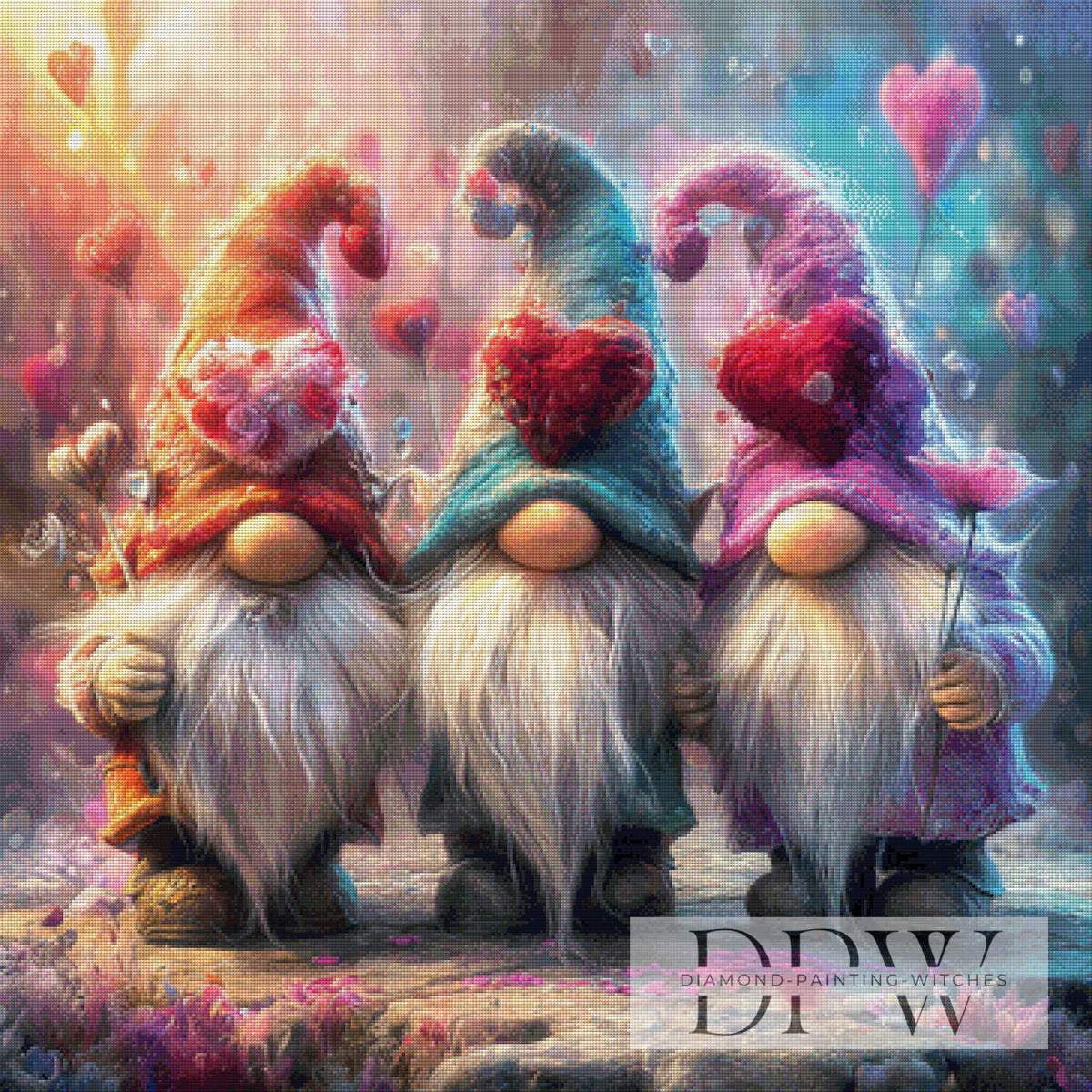 Heart Gnome by ellufija with 310 colors DWP-4581