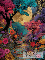 Moonlight Moon Forest with 300 colors