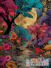 Moon Forest by Moonlight with 270 colors