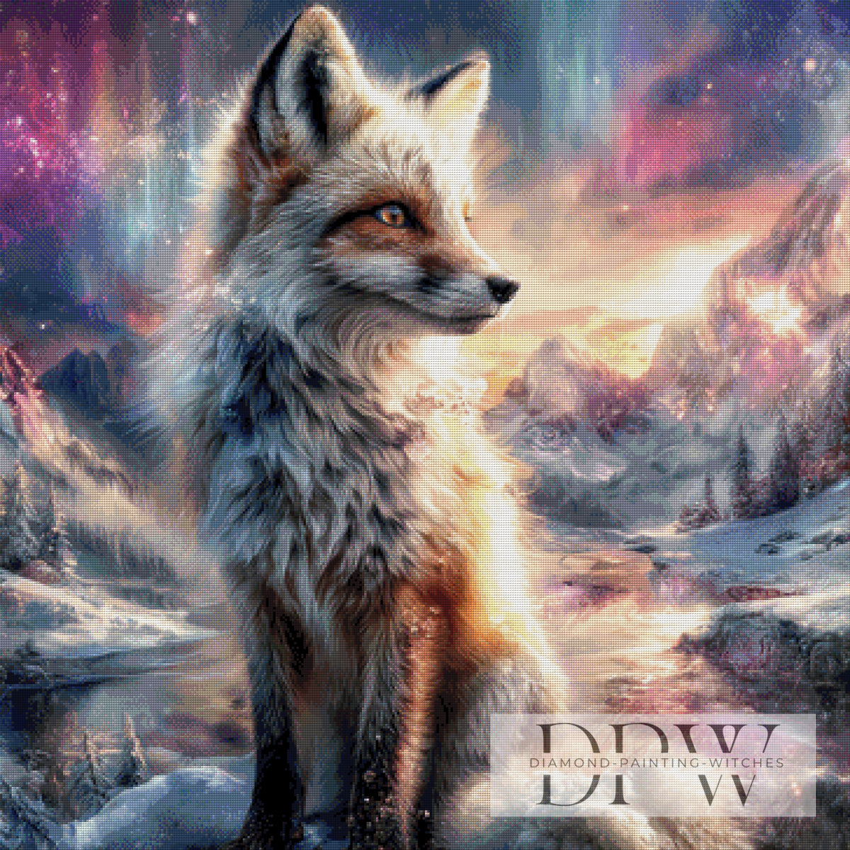 Arctic Fox by ellufija with 210 colors DWP-4641