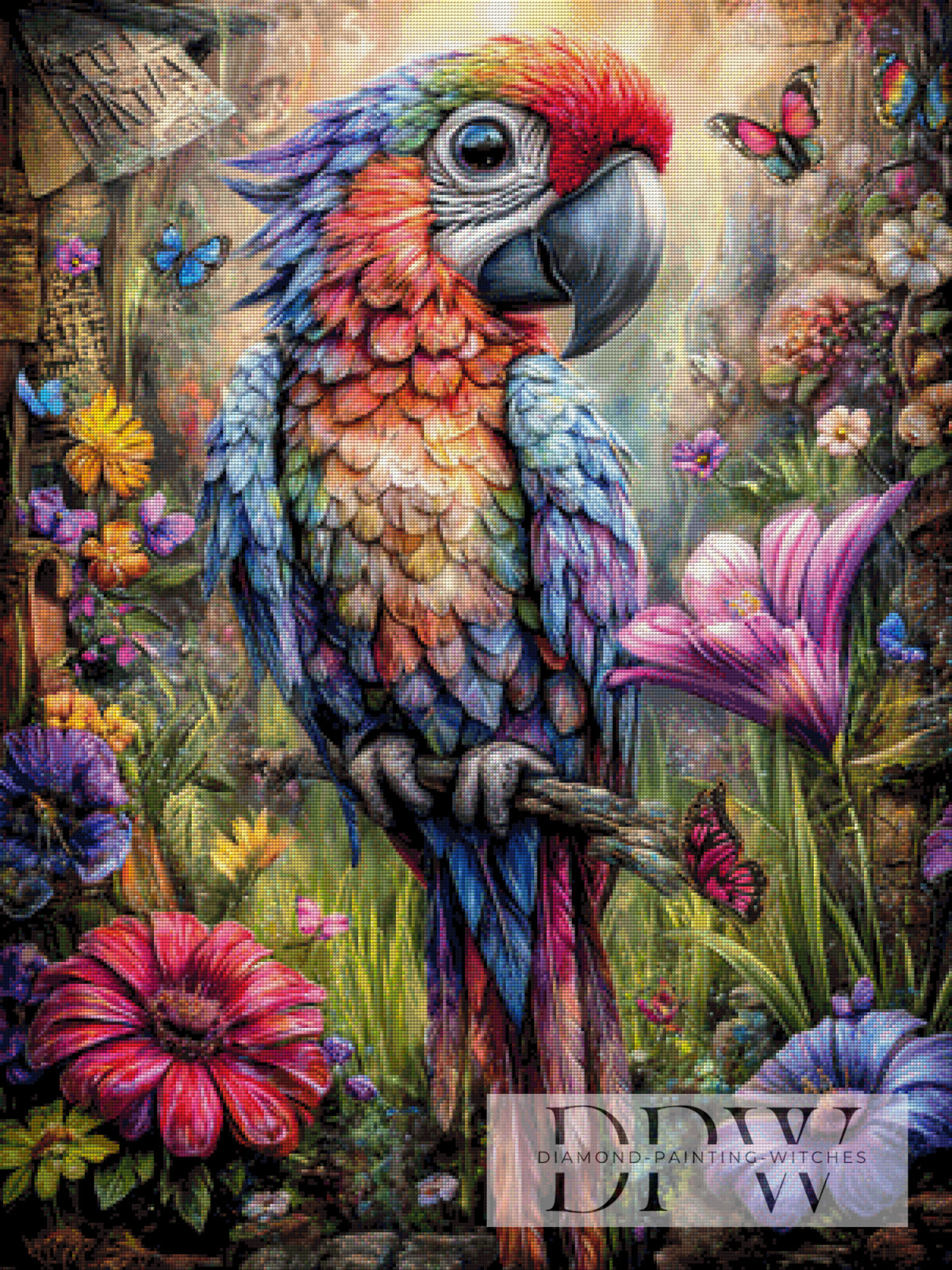 Pauli the colorful parrot by CreatiVart with 400 colors
