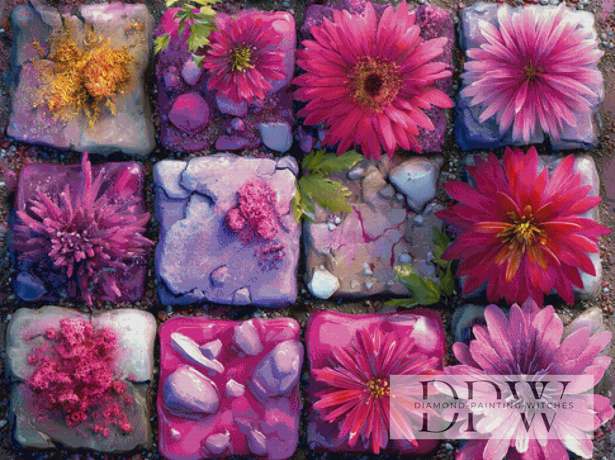 Flower Tiles by theA.art m mit 310 Farben