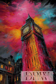 Colorful Big Ben by QN with 250 colors