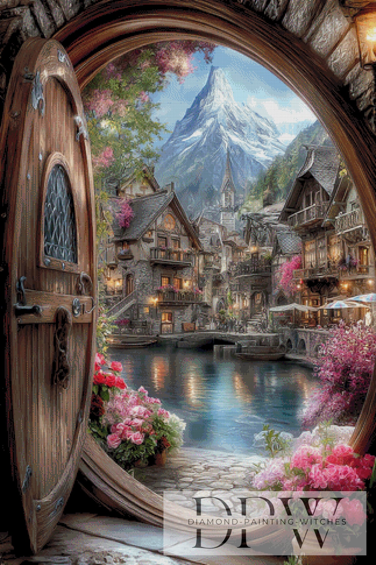 View of the village by Elly_A.I with 270 colors