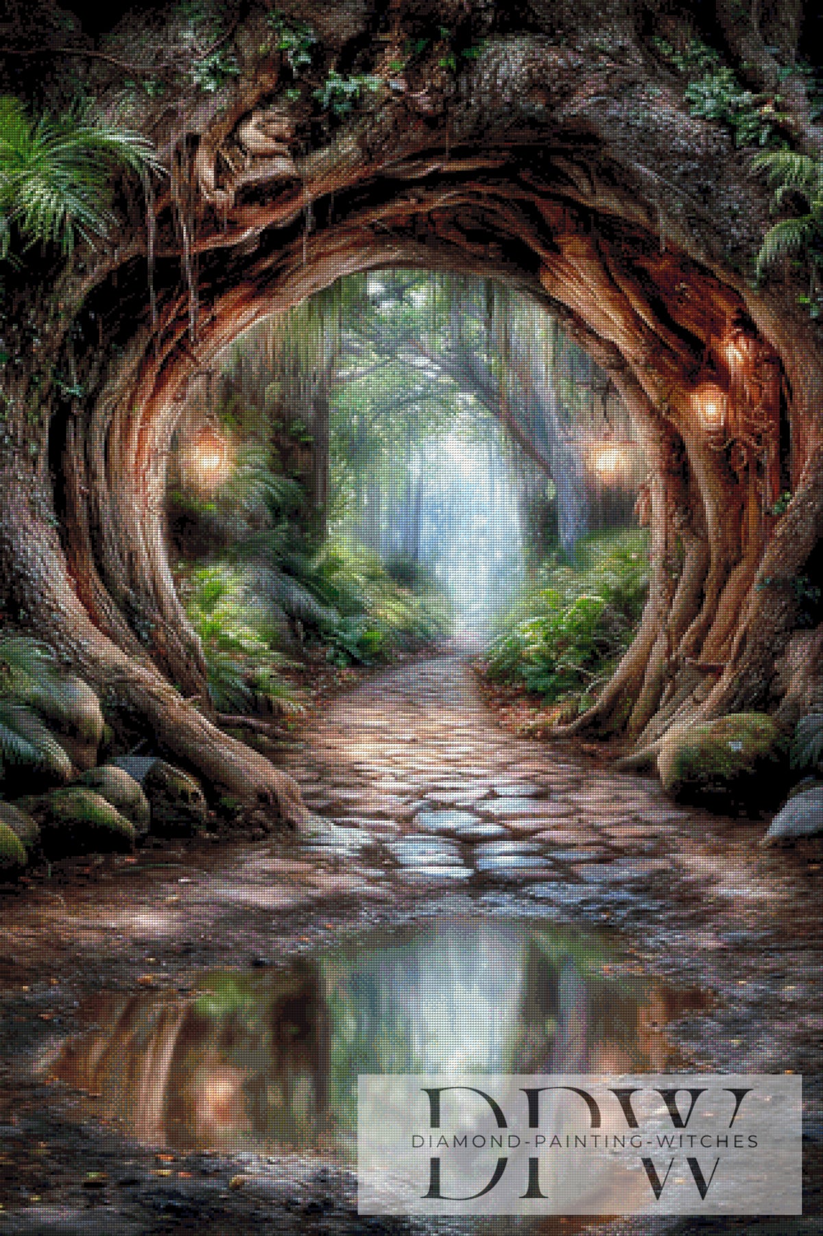 Lantern Forest by Elly_A.I with 200 colors