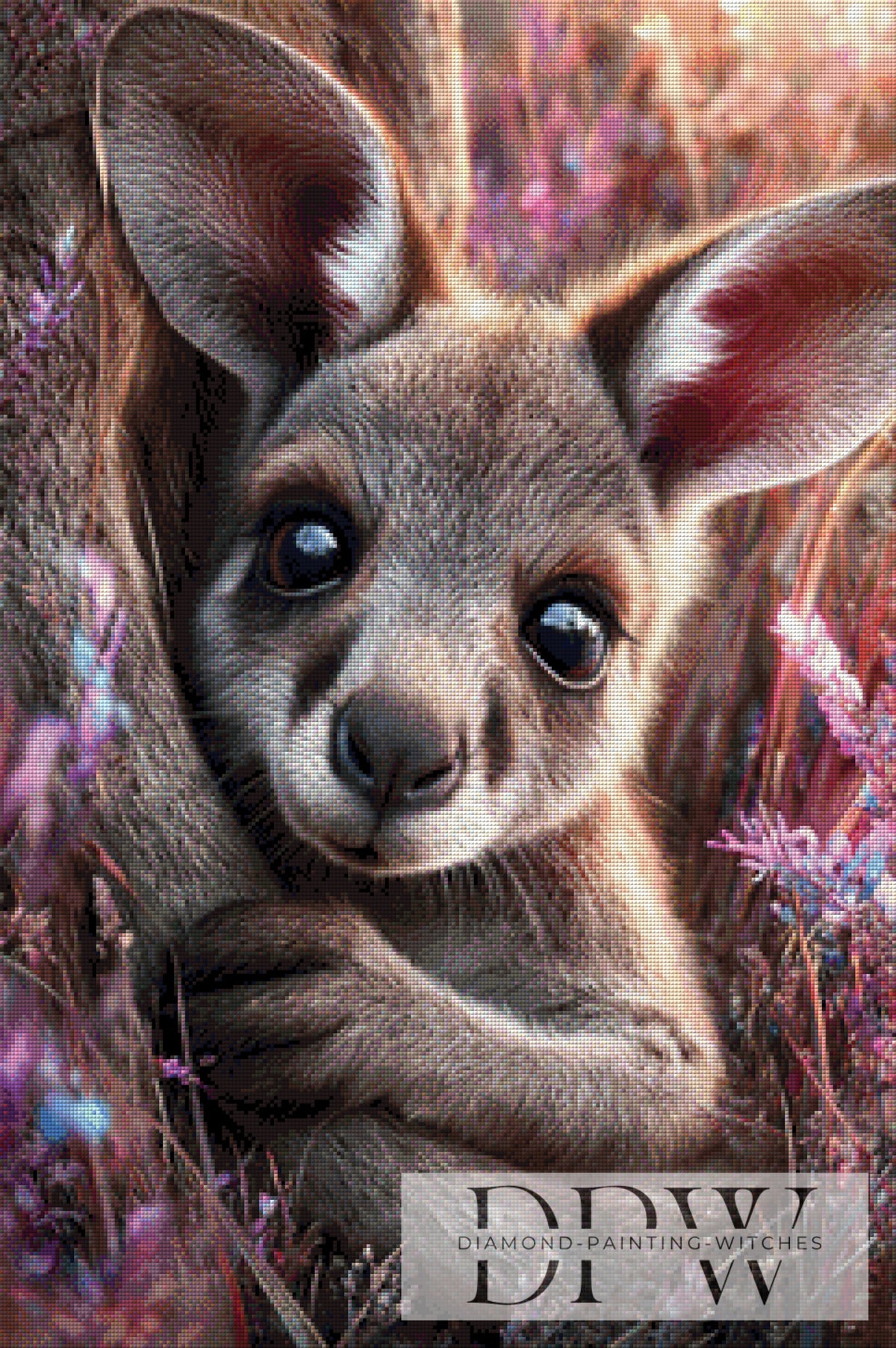 Kangaroo looking by ellufija mit 195 Farben