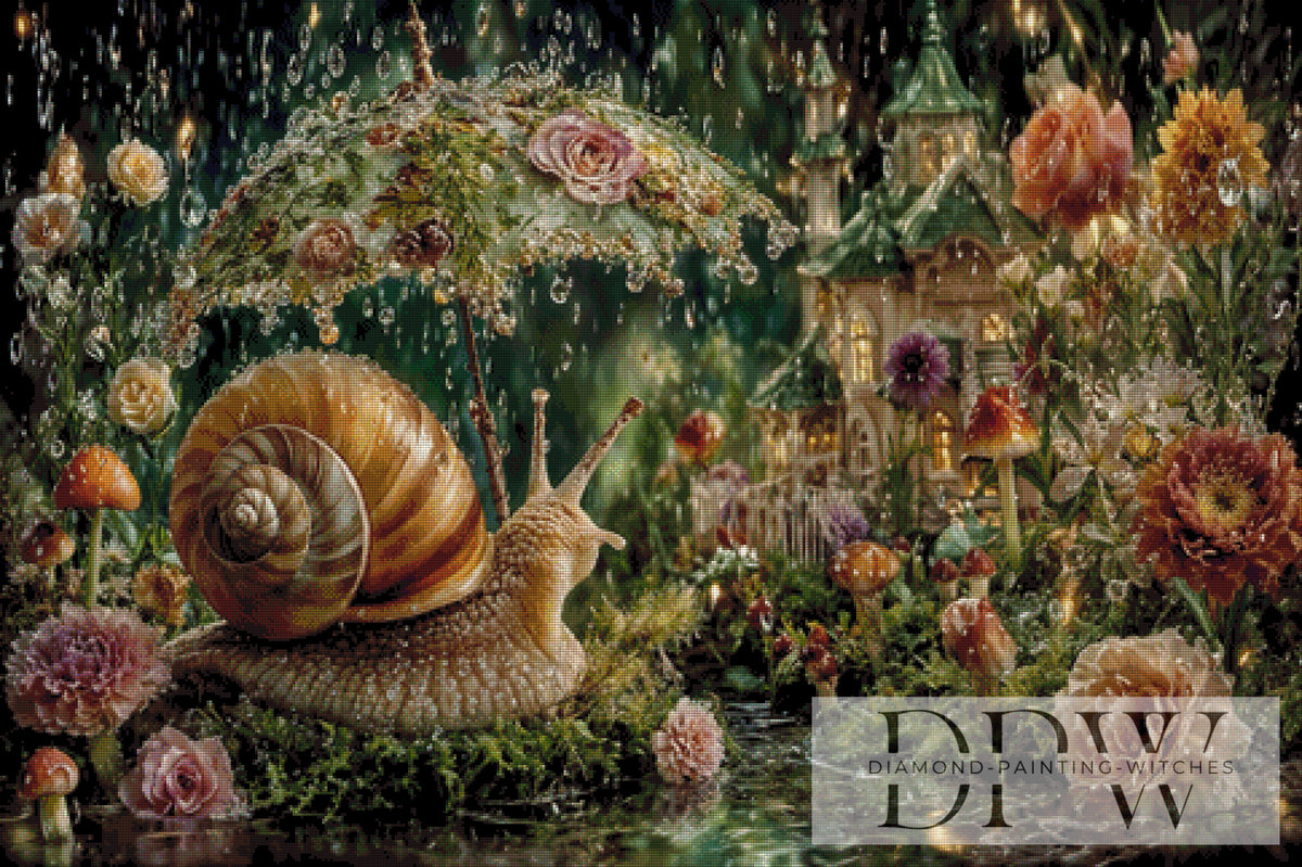 Snail in the rain by Pixxel Pics mit 185 Farben
