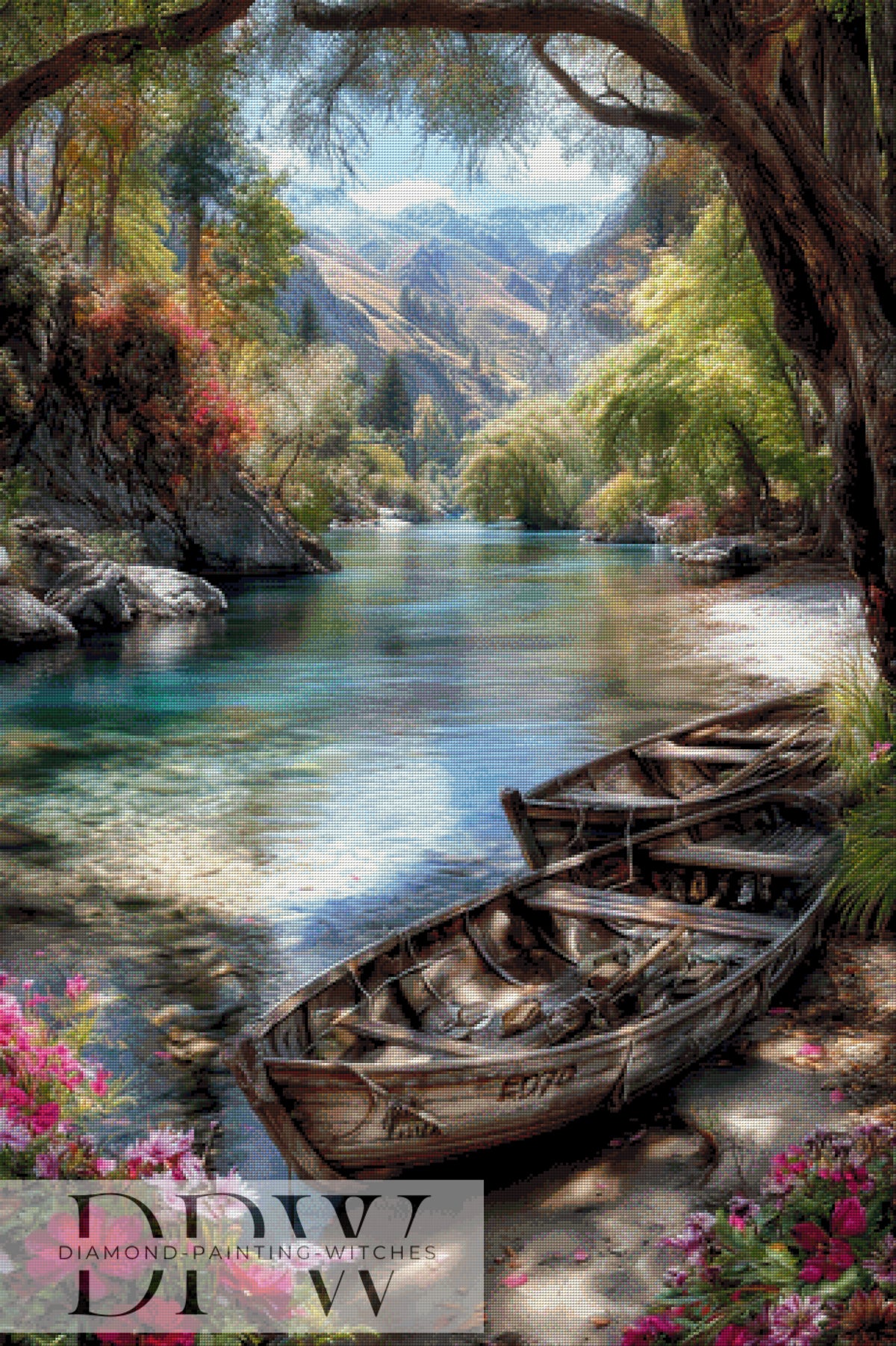Idyll by the Lake by Elly_A.I with 290 colors