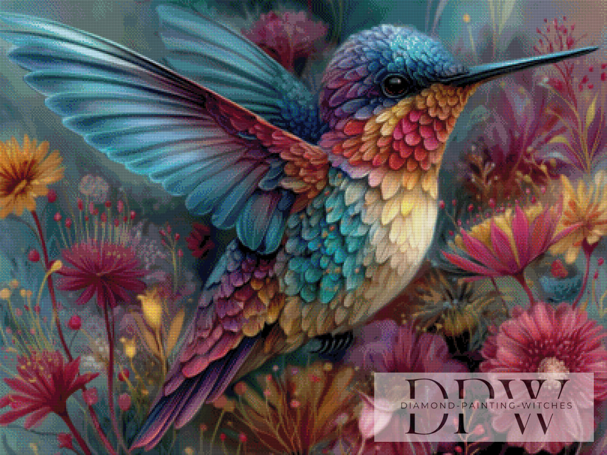 Rainbow Hummingbird by QN 270 colors