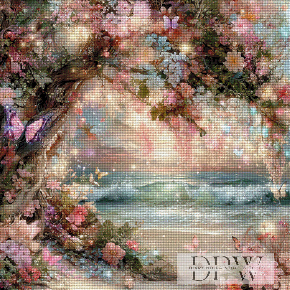 Where the Sea Blooms in Pink by Lisa Morgan with 270 colors