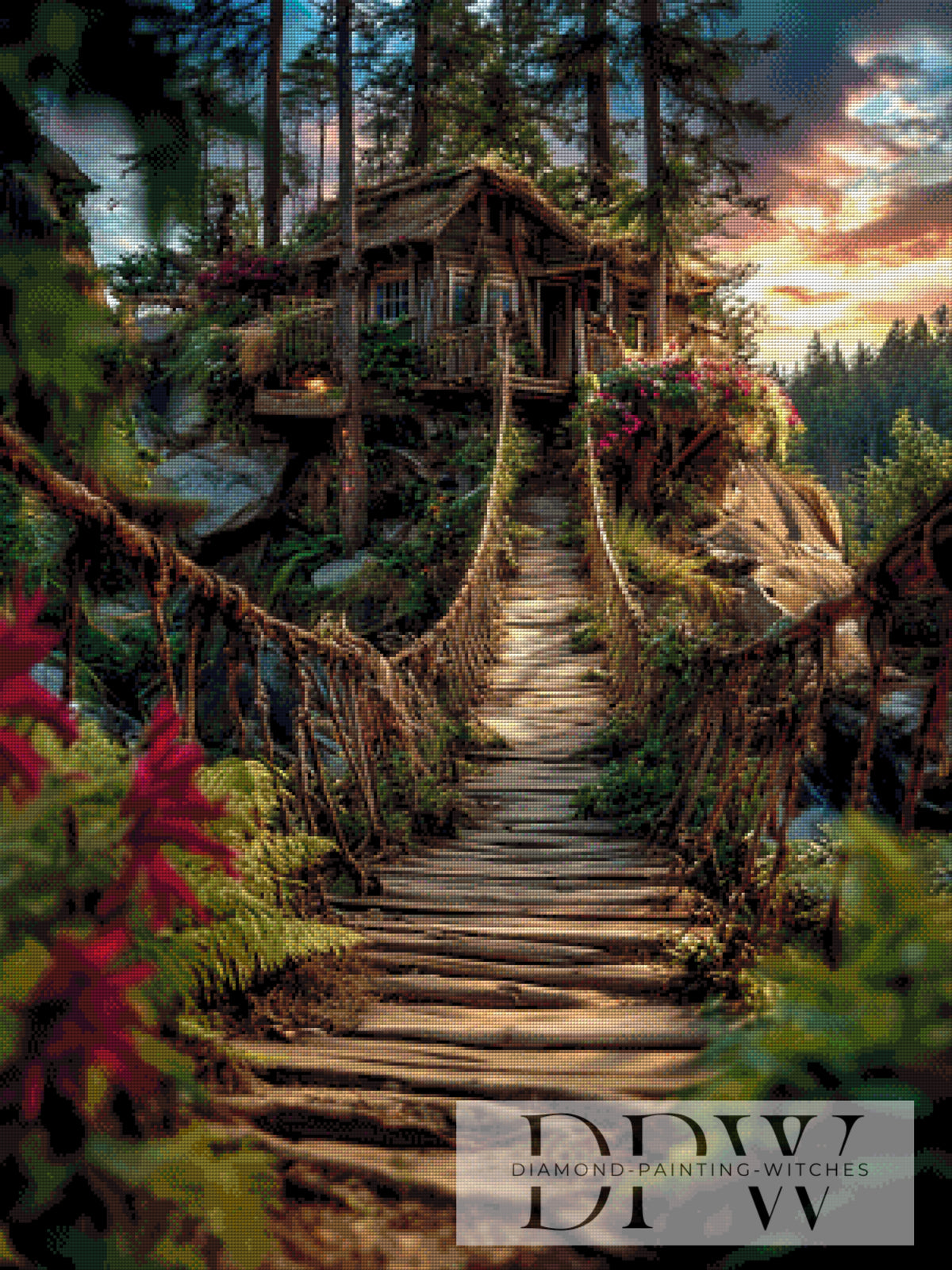 The Bridge into the Evening Light by QN with 230 colors