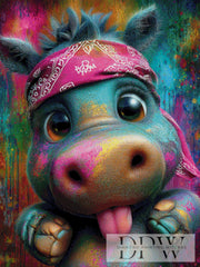 Hippo Loco by Elly_A.I. mit 290 Farben