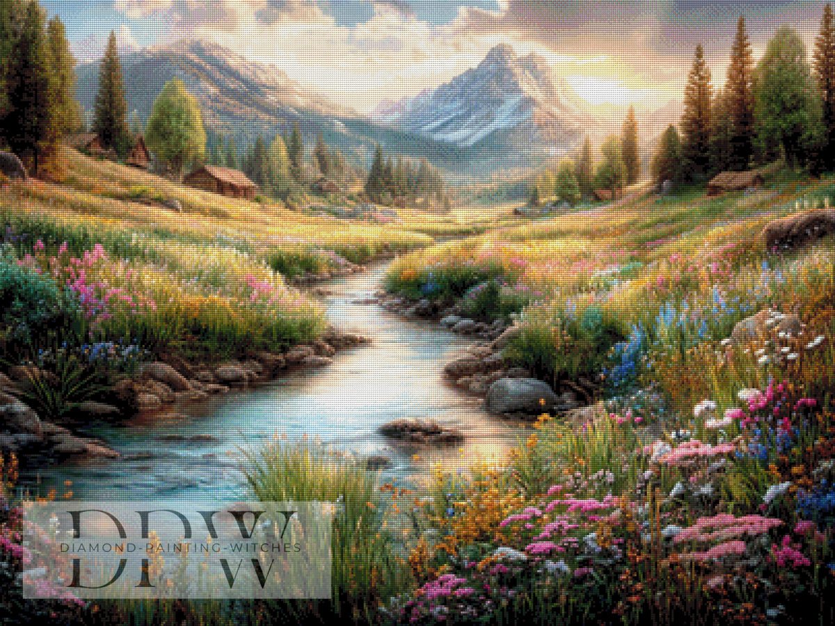 Blüten am Berg by Elly_A.I mit 300 Farben