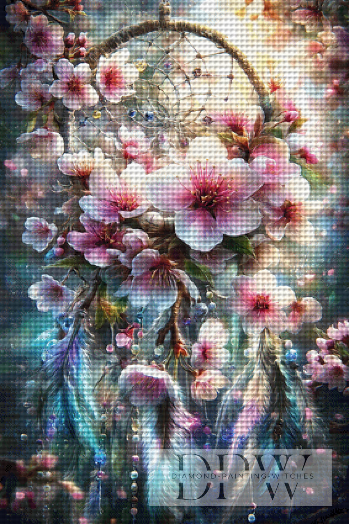 Dreamcatcher Cherry Blossom by ellufija with 340 colors