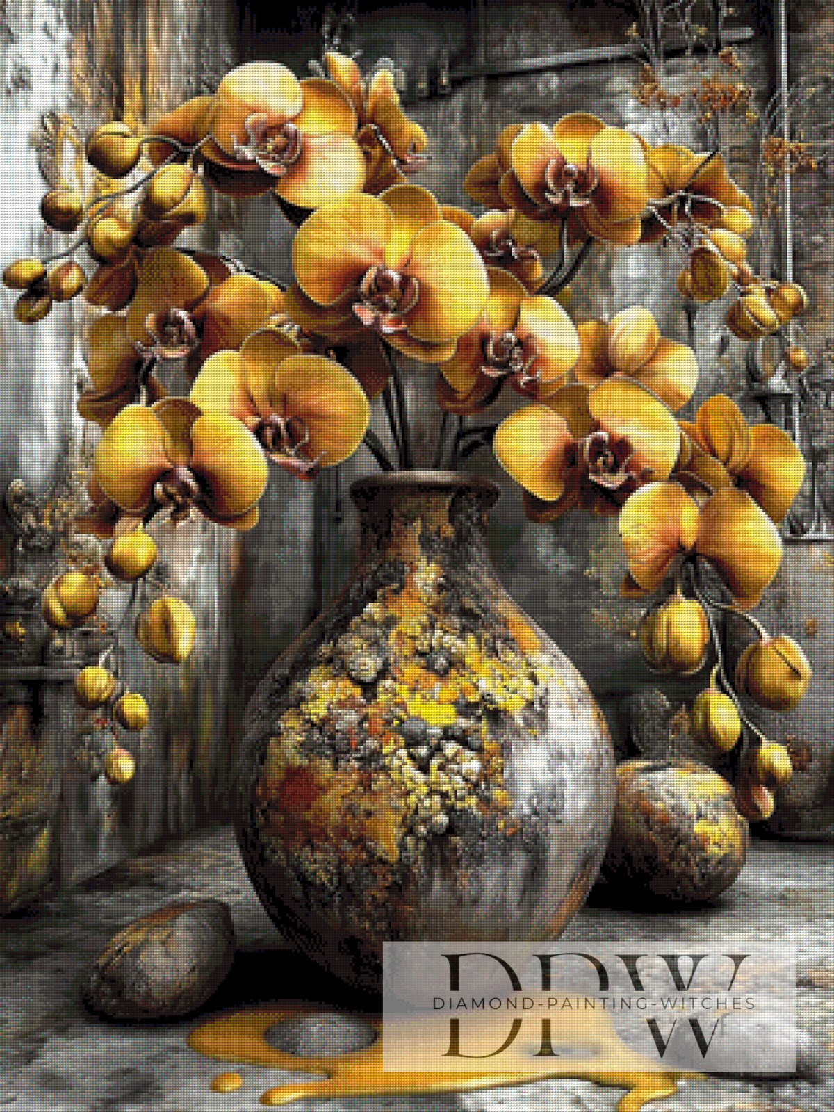 Yellow Orchids by CleoDora with 180 colors