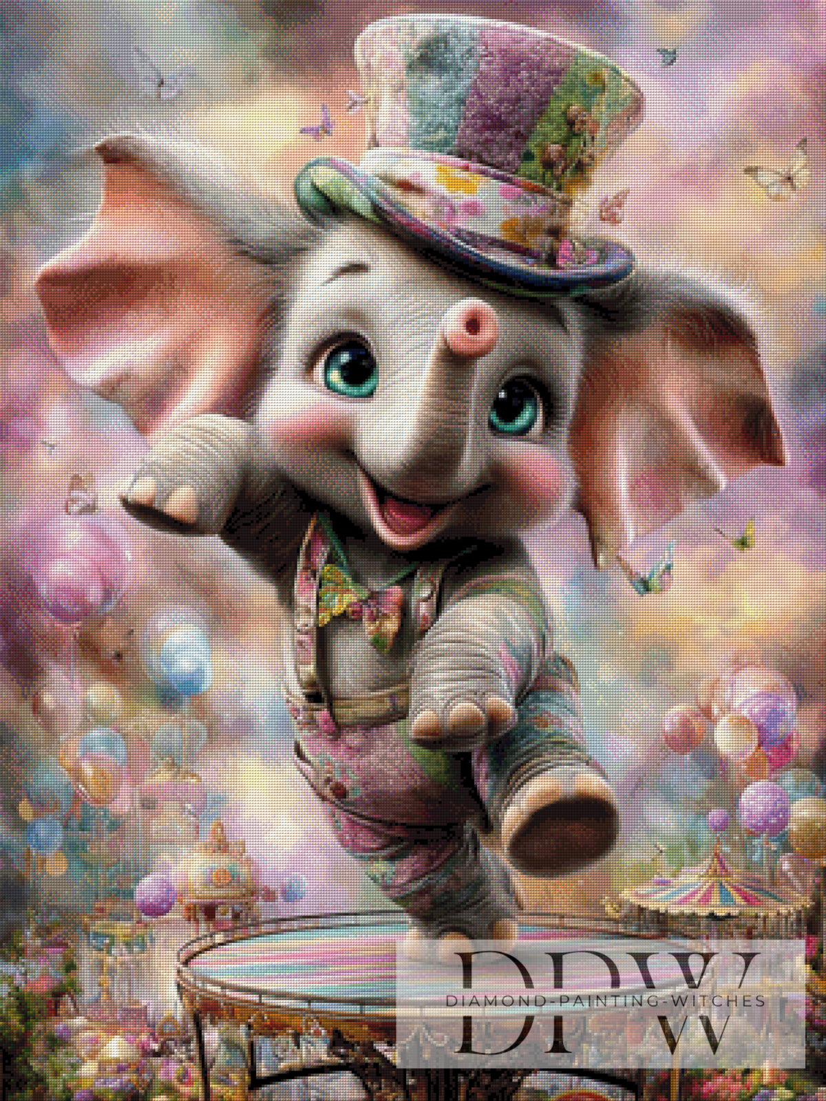Circus Elephant by CleoDora with 270 colors