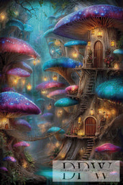 Mushroom Village by Elly_A.I. with 310 colors