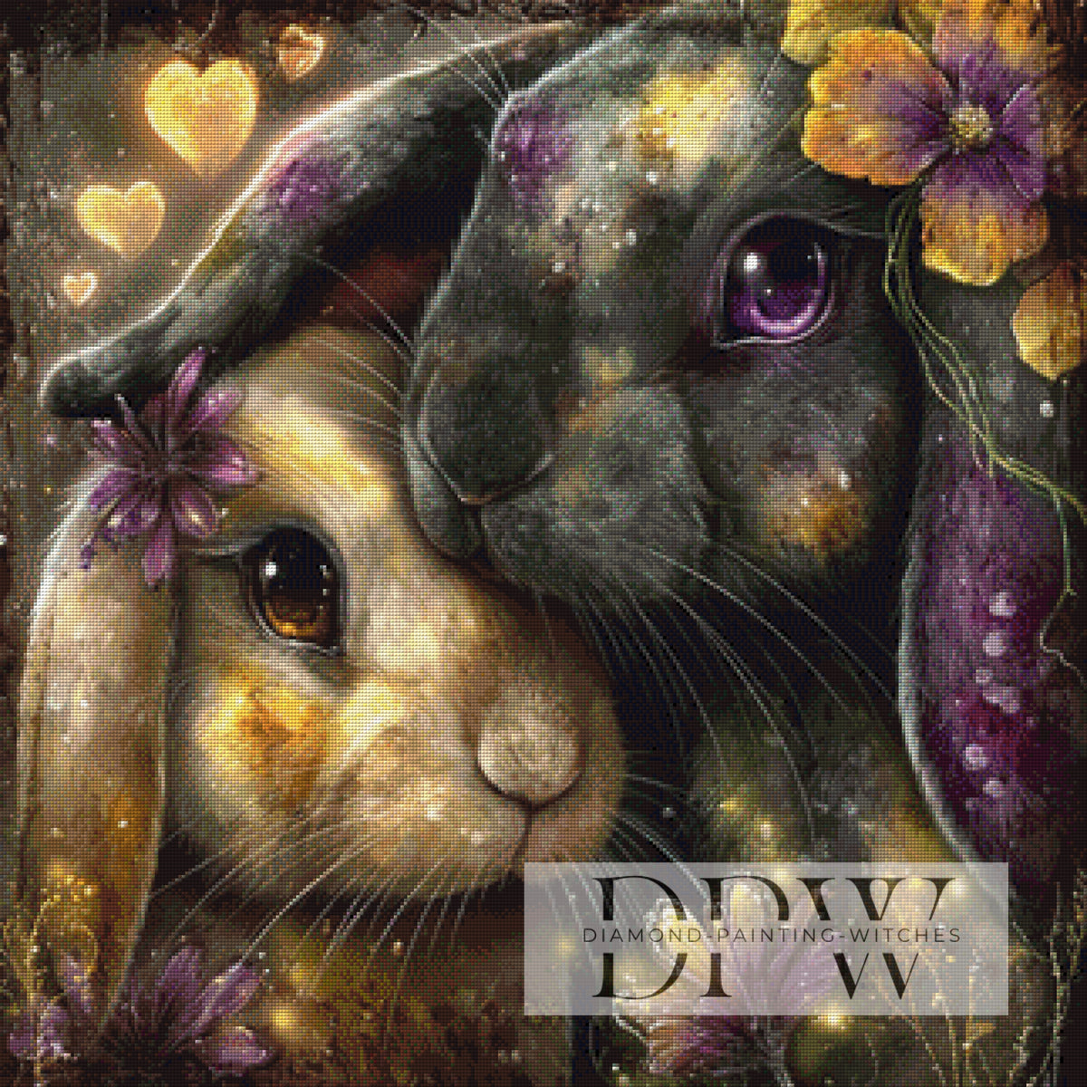 Scenes of a Rabbit Marriage by CreatiVart with 170 colors