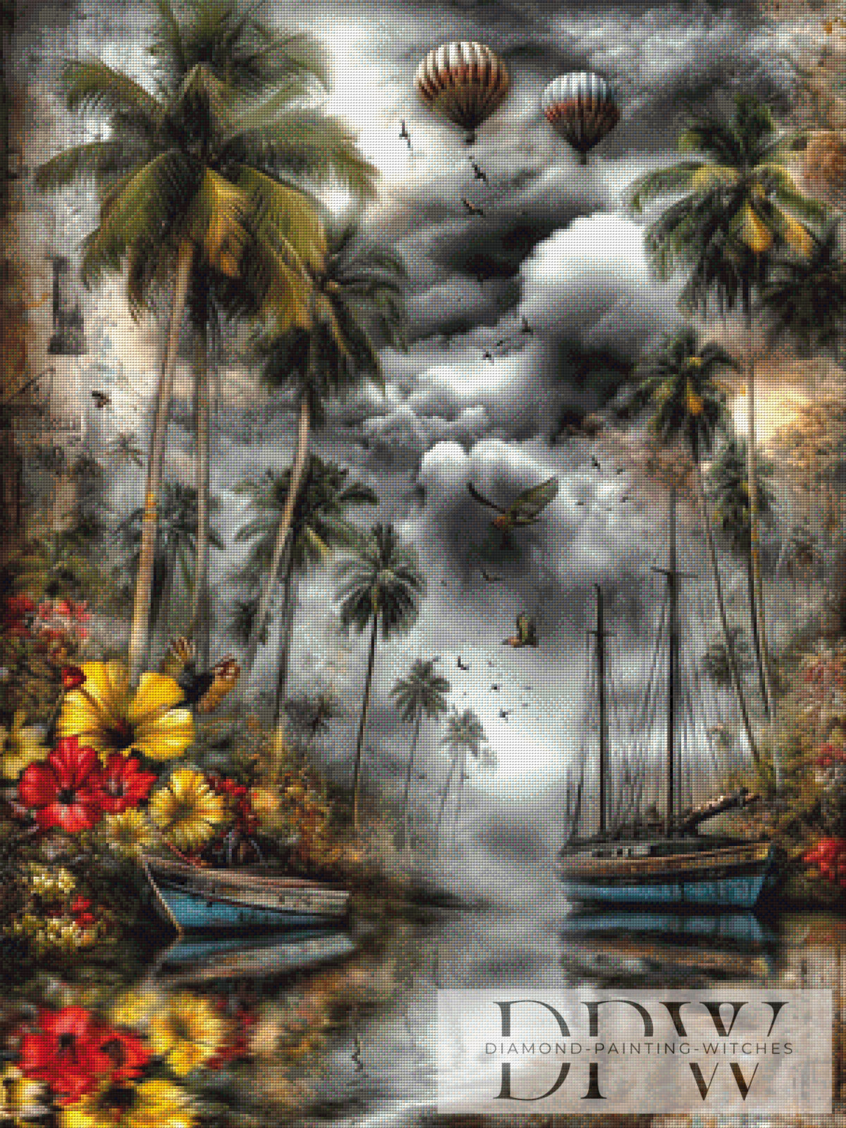 Palmorchid Beach by CleoDora with 210 colors
