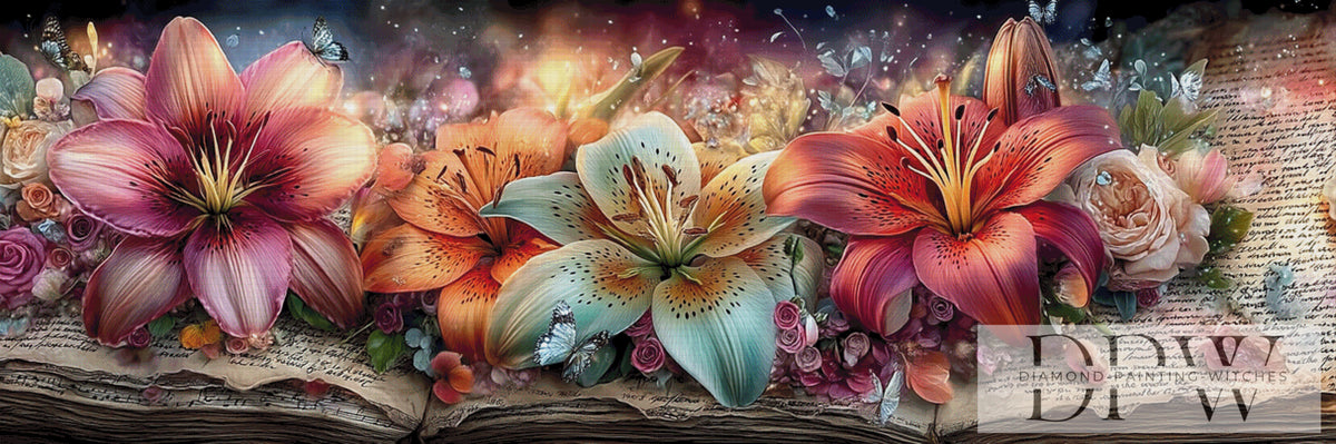 Beautiful Lilies I by ellufija with 350 colors