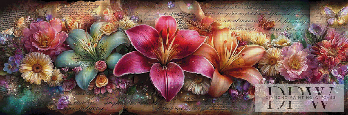 Beautiful Lilies III by ellufija with 360 colors