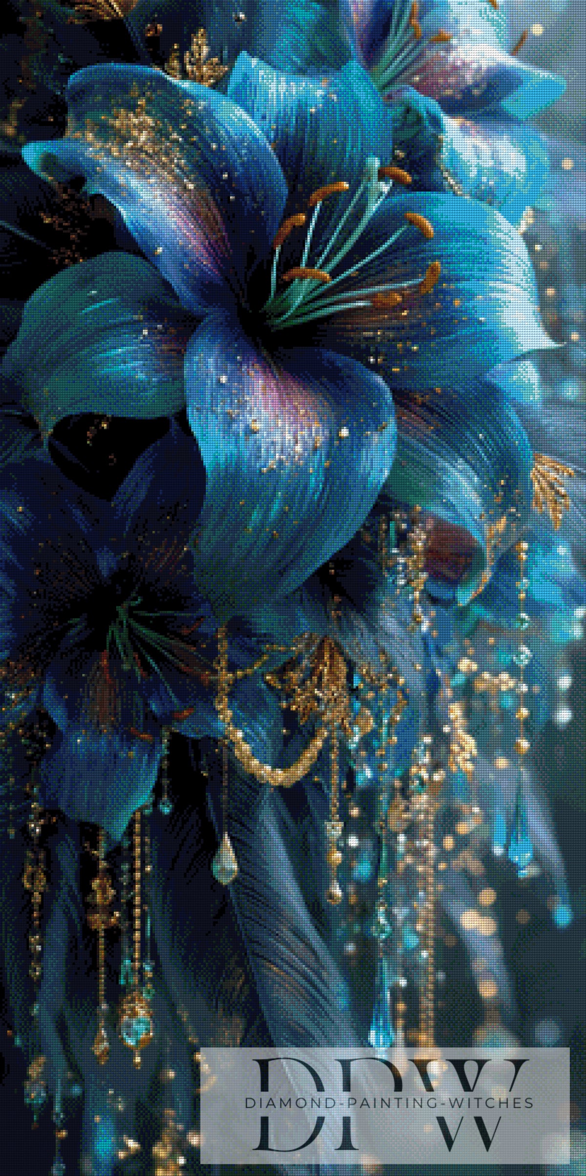 Blue lilies by theA.art mit 230 Farben
